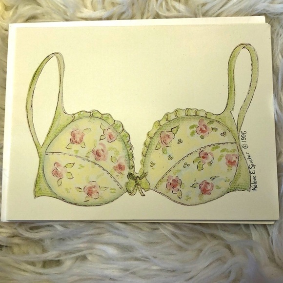 Kathy Spicher Lingerie Notecards Vintage NWT - Picture 3 of 3